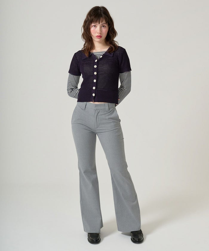 ニット/襟付きニット/シアー/トップス