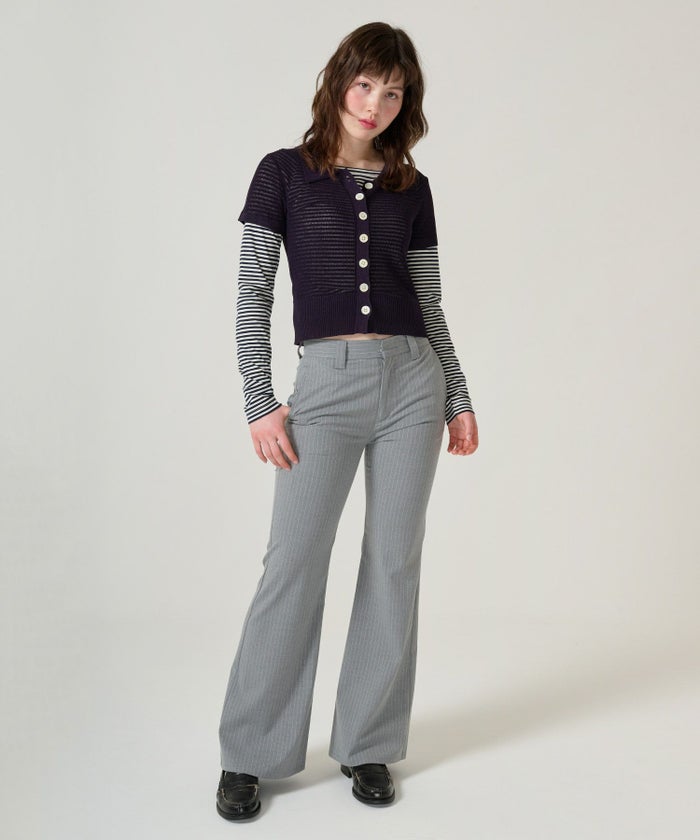 ニット/襟付きニット/シアー/トップス