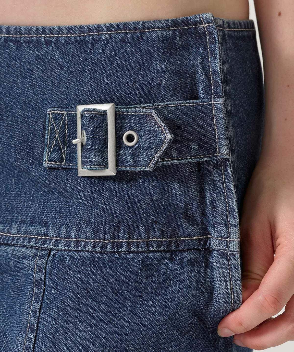 スカート/プリーツ/デニム/ミディ丈