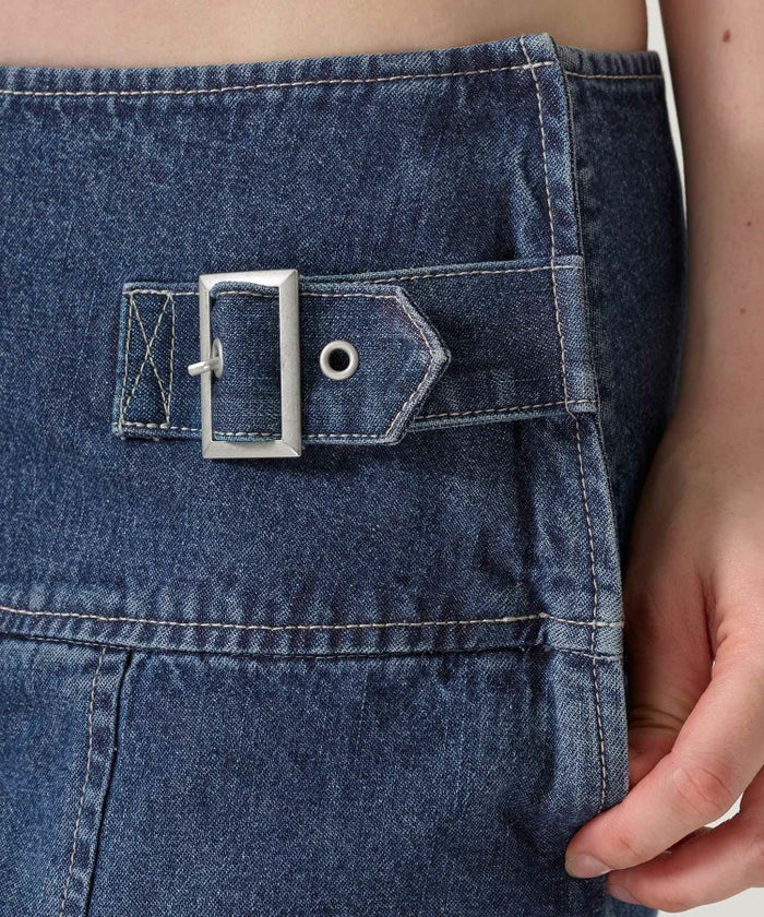 スカート/プリーツ/デニム/ミディ丈