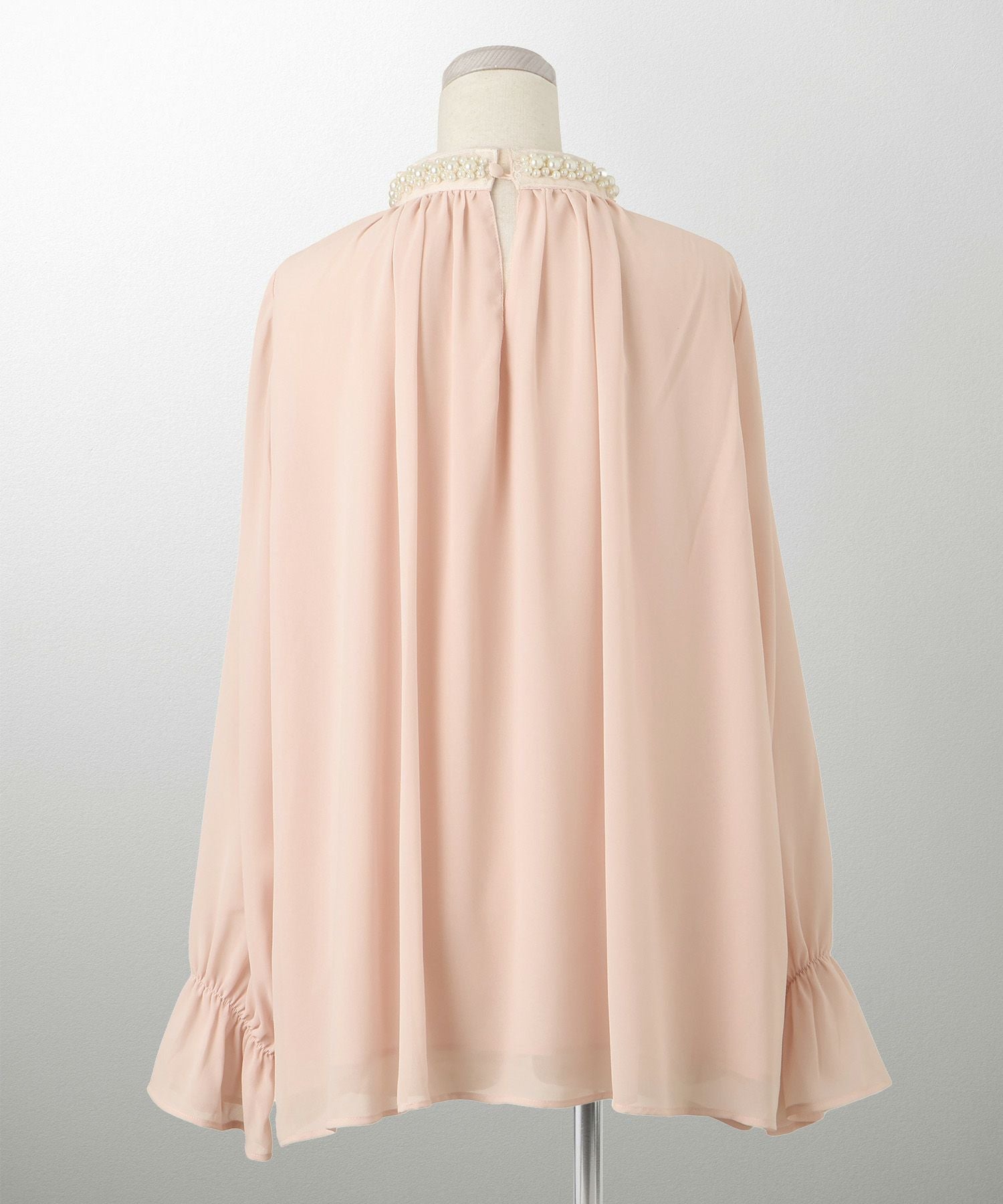 SUMMER-SALE パールネック キャンディスリーブ ブラウス HUIT 全3色