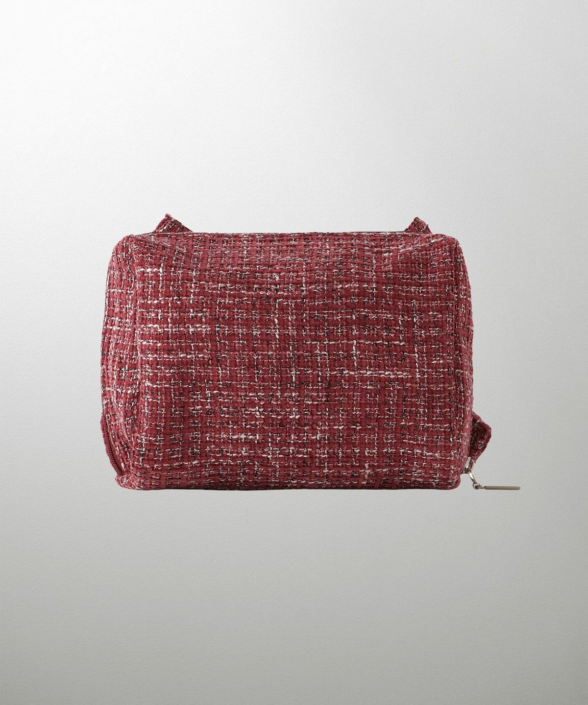 セレクト ポーチ ツイード 可愛い 大人 大きめ レッド ブラック フリー