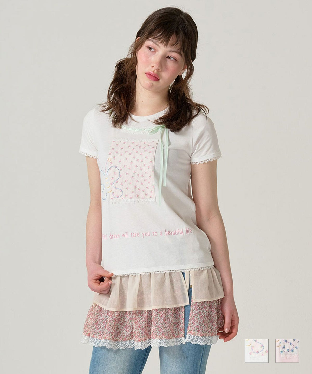 トップス/半袖/Tシャツ/コラージュ