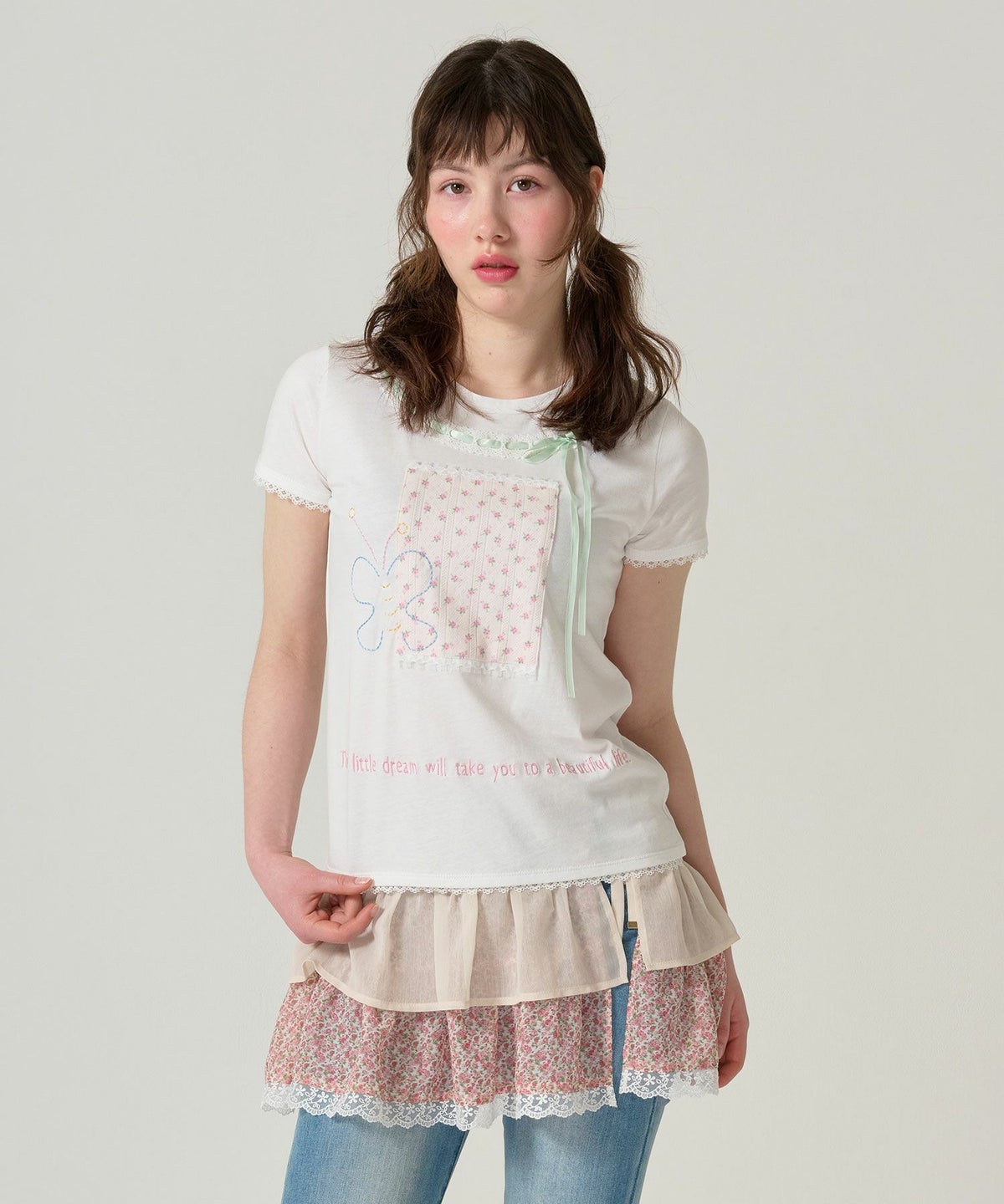 トップス/半袖/Tシャツ/コラージュ