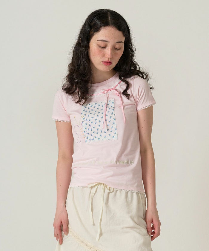 トップス/半袖/Tシャツ/コラージュ