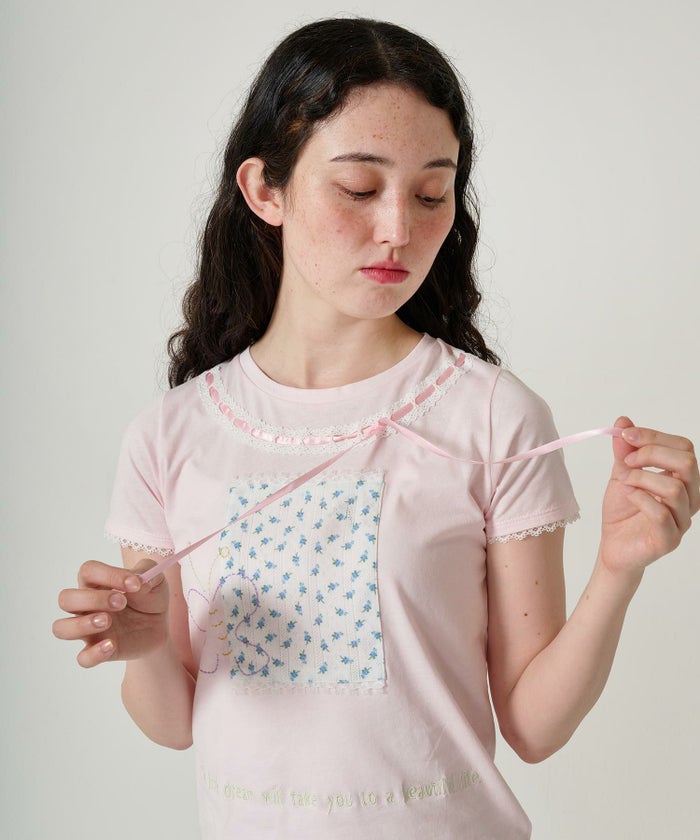 トップス/半袖/Tシャツ/コラージュ