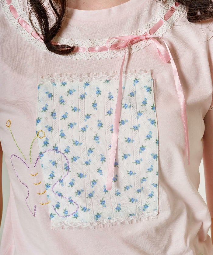 トップス/半袖/Tシャツ/コラージュ