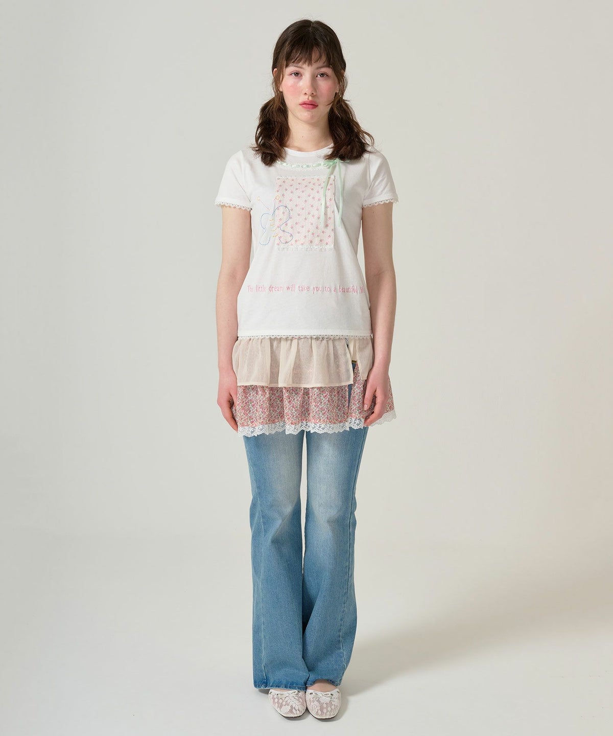 トップス/半袖/Tシャツ/コラージュ