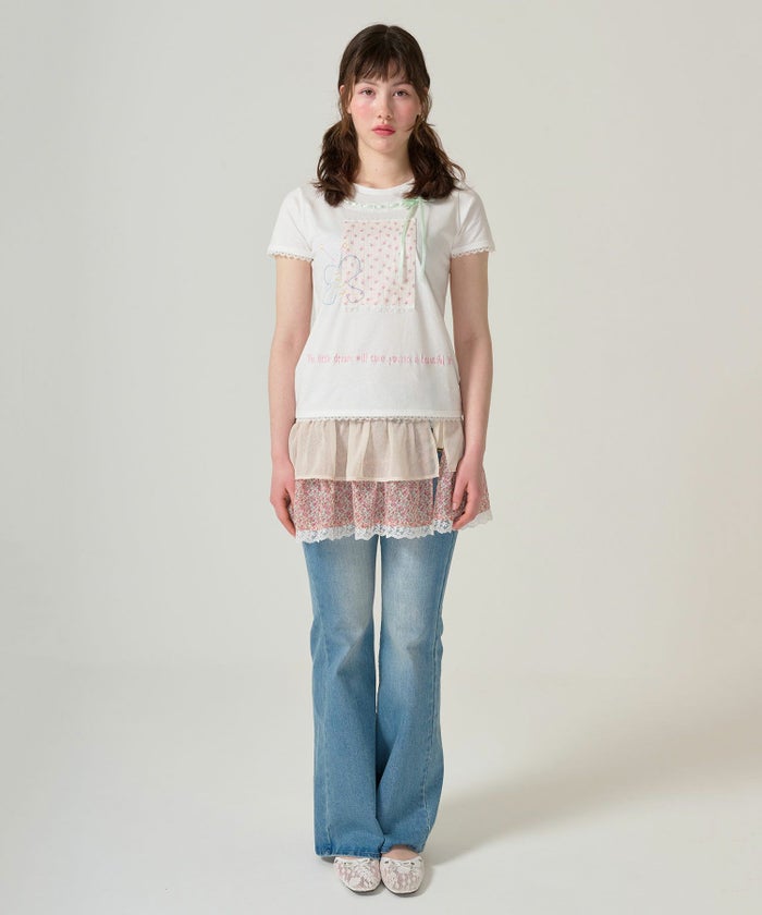 トップス/半袖/Tシャツ/コラージュ