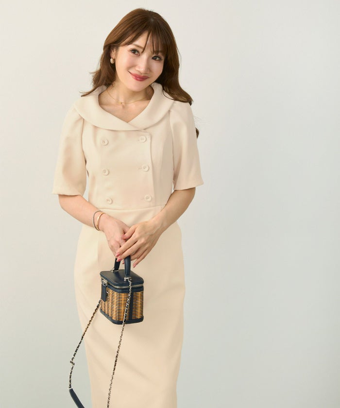 手洗い可 オケージョン 袖山タック エレガント おしゃれ フェミニン タイト 上品 大人可愛い きれいめ 夏 ジョイントスペース