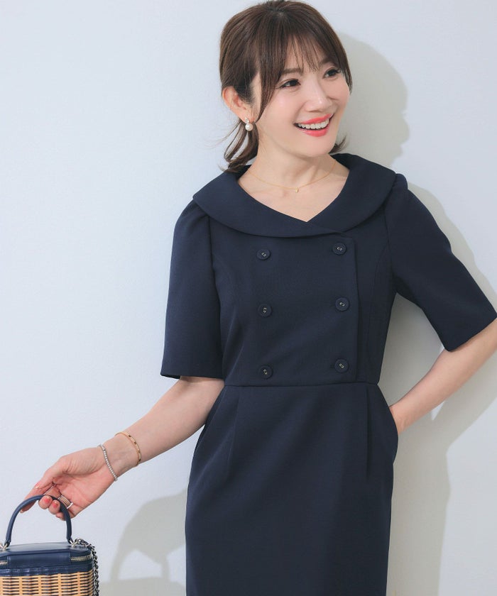 手洗い可 オケージョン 袖山タック エレガント おしゃれ フェミニン タイト 上品 大人可愛い きれいめ 夏 ジョイントスペース