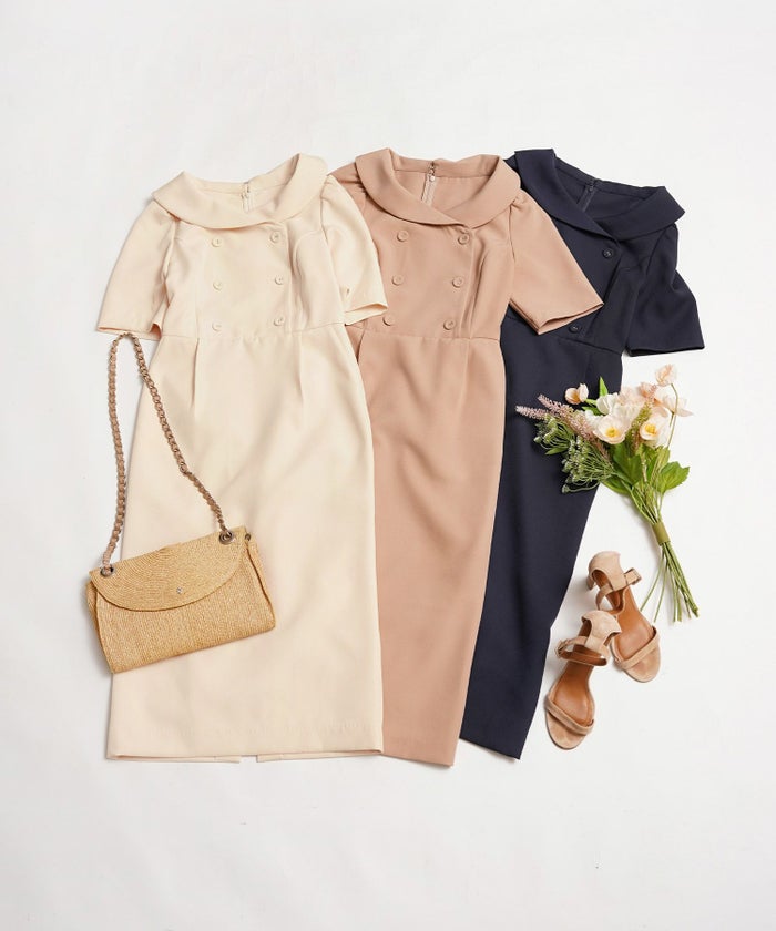 手洗い可 オケージョン 袖山タック エレガント おしゃれ フェミニン タイト 上品 大人可愛い きれいめ 夏 ジョイントスペース