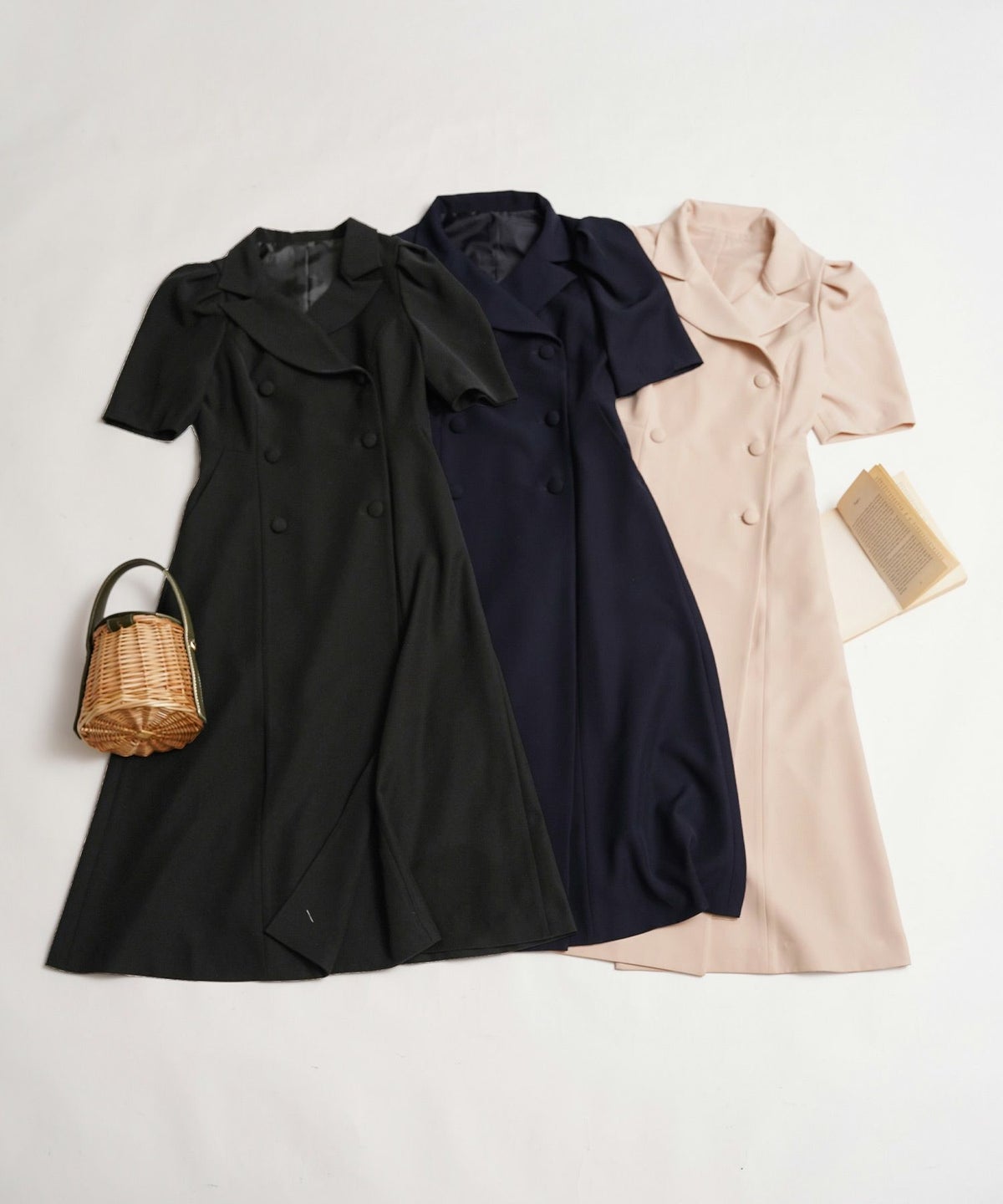 手洗い可オケージョン袖山タックパフ袖フレアおしゃれフェミニンナチュラル上品大人可愛いきれいめ夏ジョイントスペース