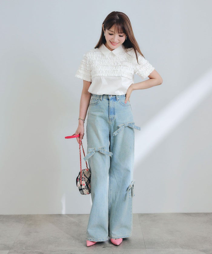 手洗い可ラウンドヘムスリット上品きれいめエレガントフォーマルオフィスカジュアルフェミニンジョイントスペース