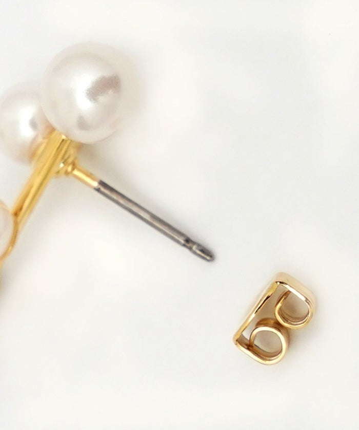 パール アシンメトリー 2way ピアス Pearl Asymmetry 2way Pierce
