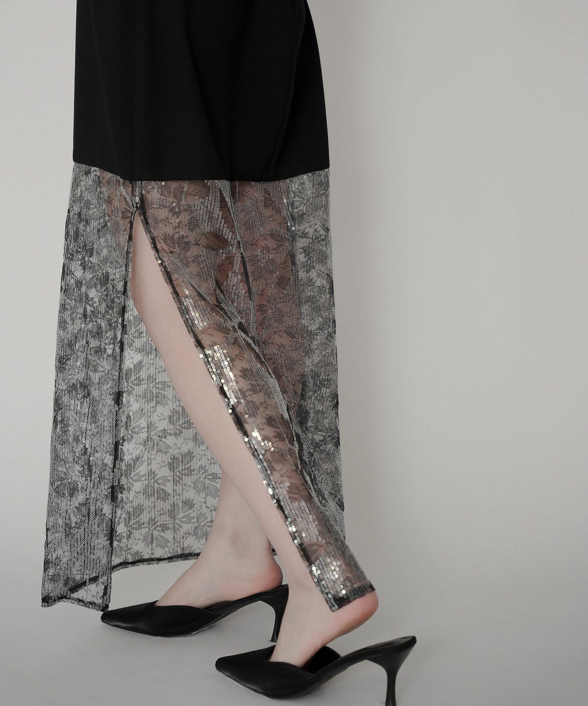 スパンコール レース キャミ ワンピース KINO THE KEI