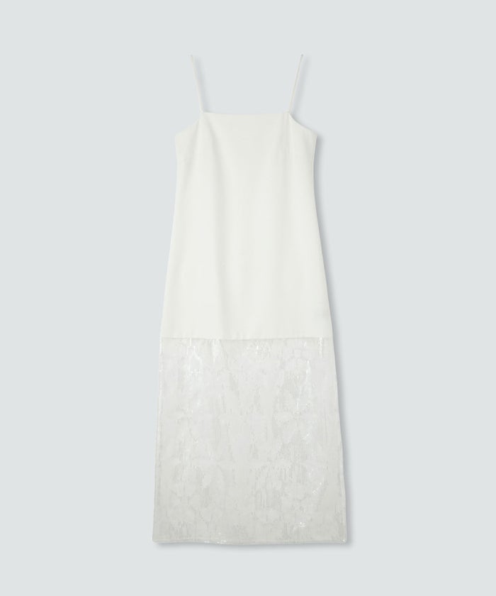 スパンコール レース キャミ ワンピース KINO THE KEI