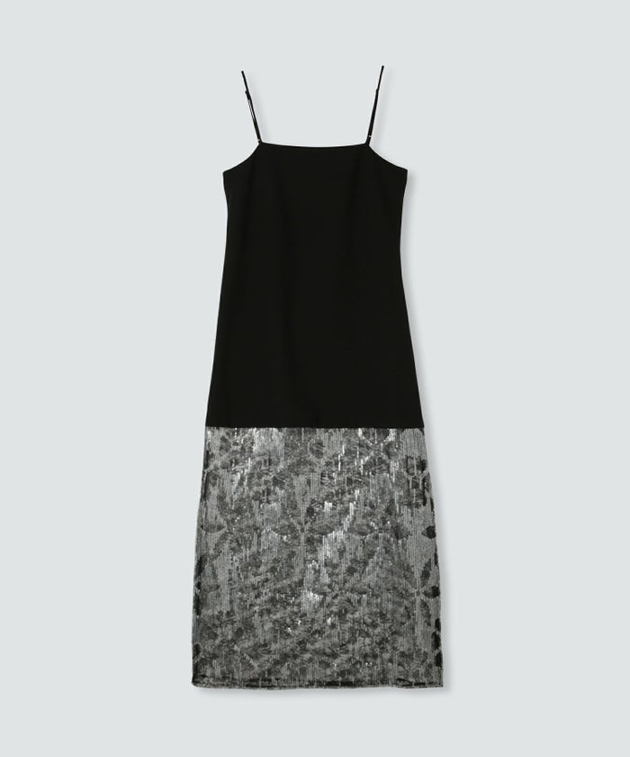 スパンコール レース キャミ ワンピース KINO THE KEI