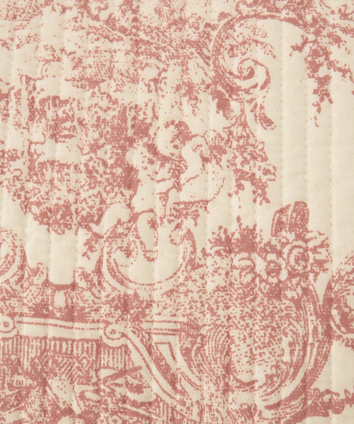 ポーチ パール トワルドジュイ ヌビ 韓国 トラベルポーチ ベージュ チャコール ピンクジュイ柄 グレージュイ柄 パールトリム