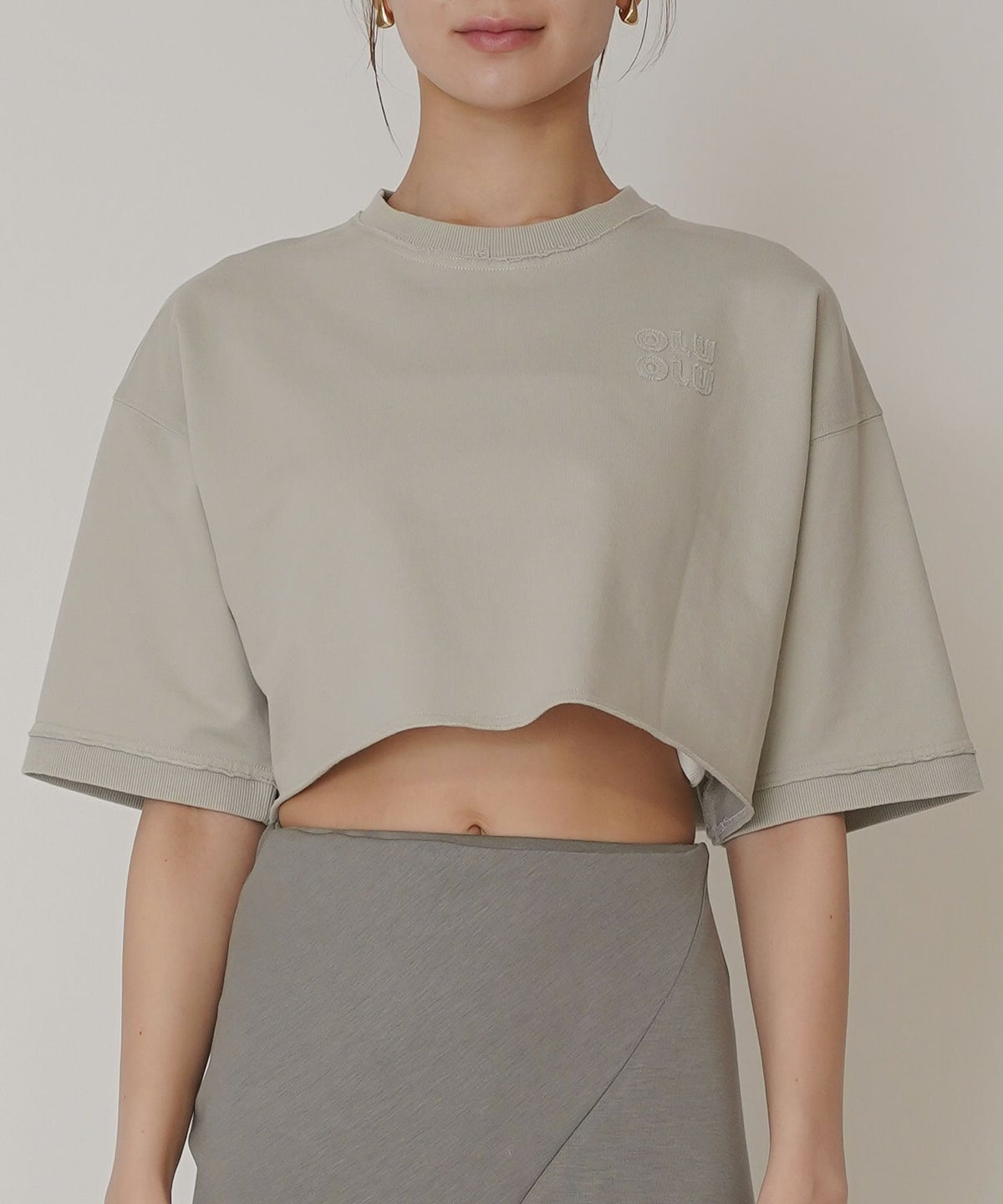 ロゴ刺繍ボクシーTEE KINO THE KEI 全3色｜ktk521-0043【1】