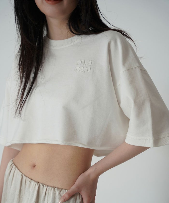 ロゴ刺繍ボクシーTEE KINO THE KEI 全3色｜ktk521-0043【1】