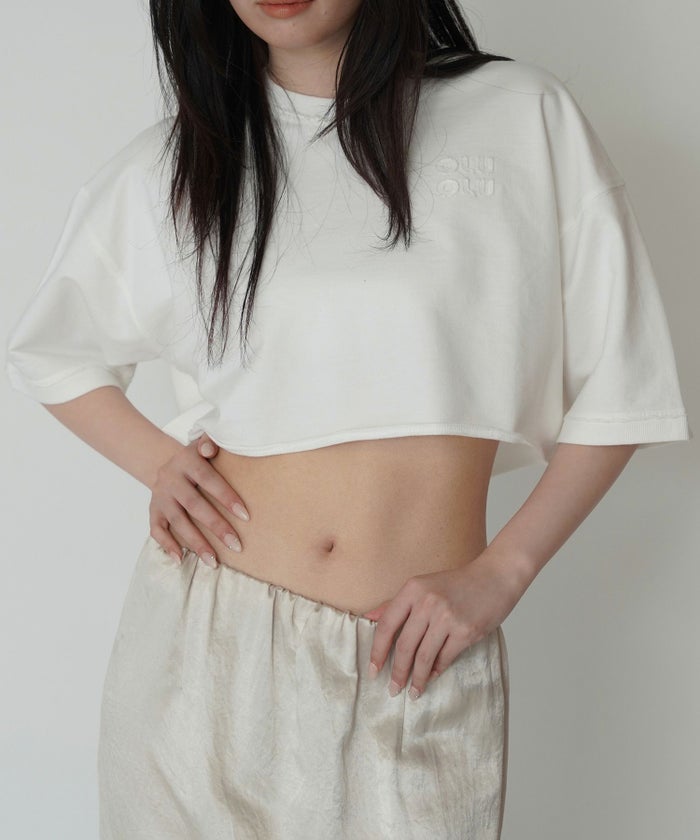 ロゴ刺繍ボクシーTEE KINO THE KEI 全3色｜ktk521-0043【1】