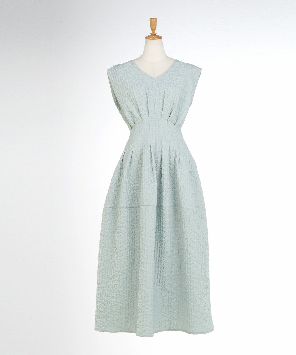 ワンピースレディース春夏秋ピンクロングマキシノースリーブ上品かわいいきれいめオフィスフィット&フレアジョイントスペース