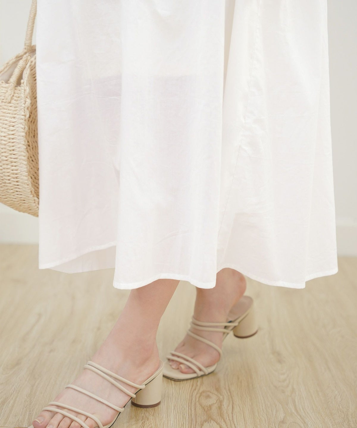 セレクトワンピースレディースファッションロングギャザードレープ春夏秋白青レディースかわいいジョイントスペース