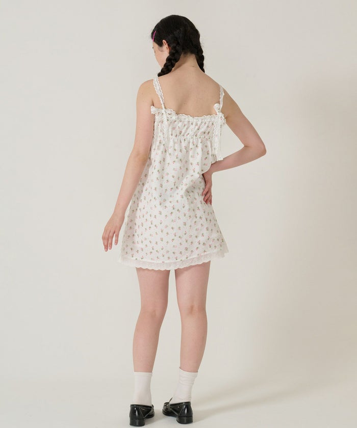 ワンピース/レース/花柄/ホワイト