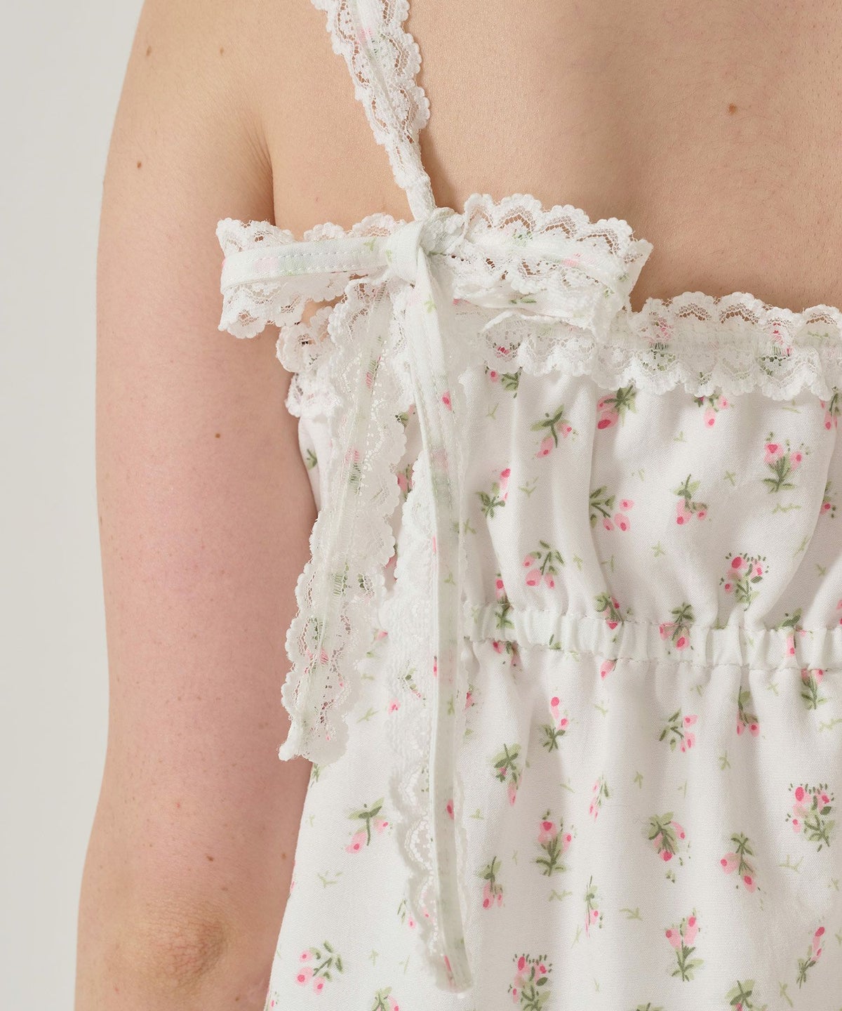 ワンピース/レース/花柄/ホワイト