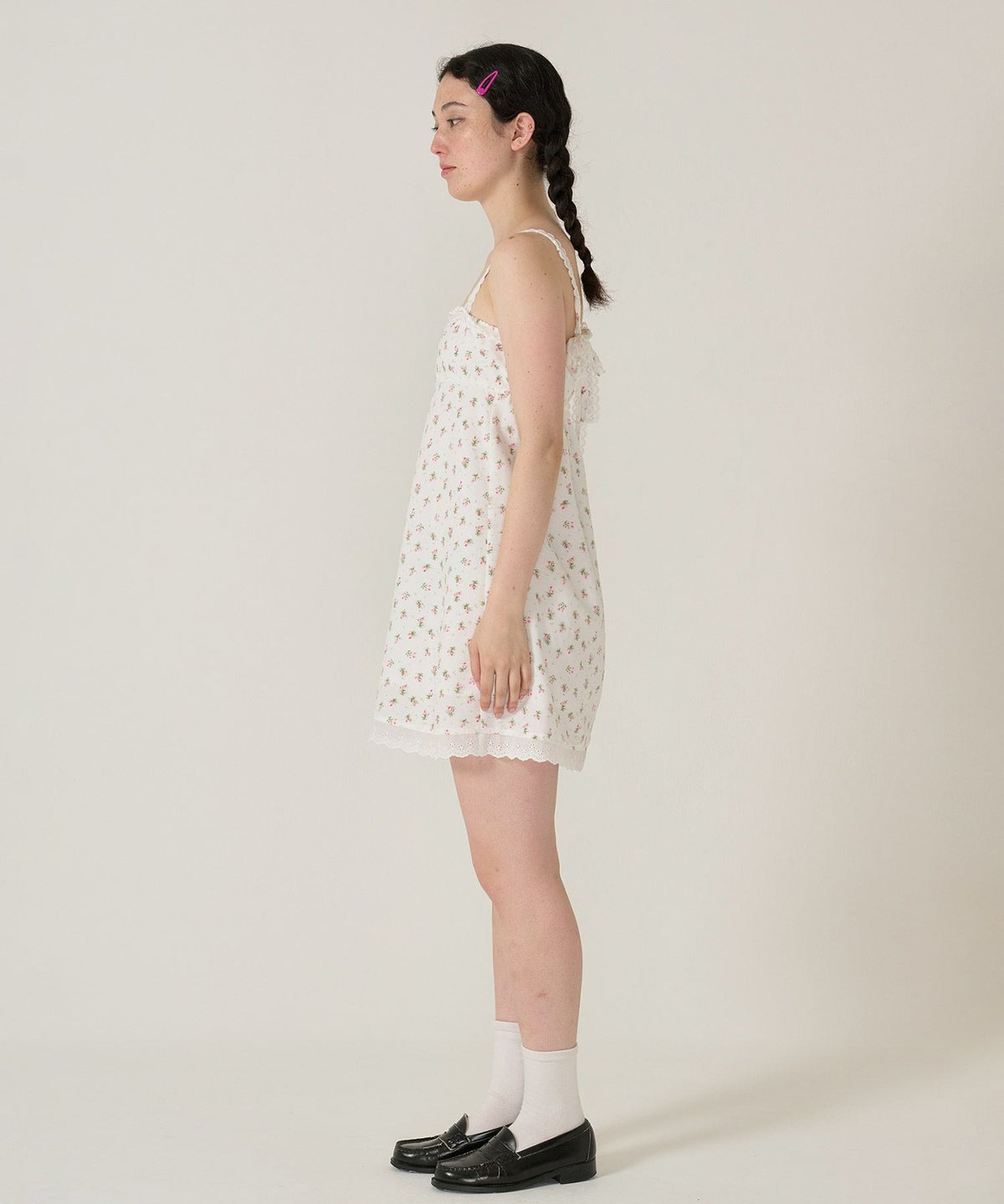 ワンピース/レース/花柄/ホワイト