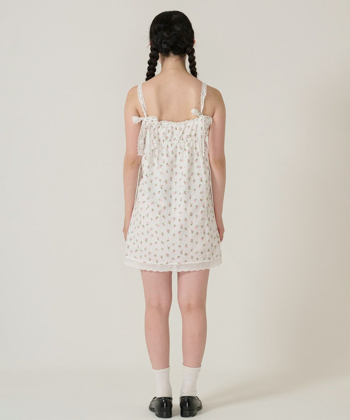 ワンピース/レース/花柄/ホワイト