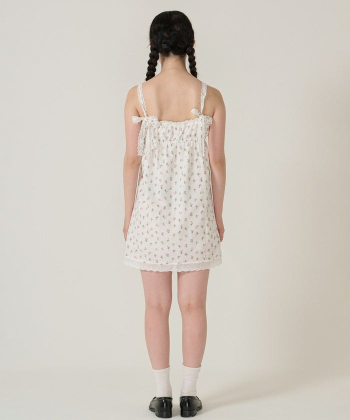 ワンピース/レース/花柄/ホワイト