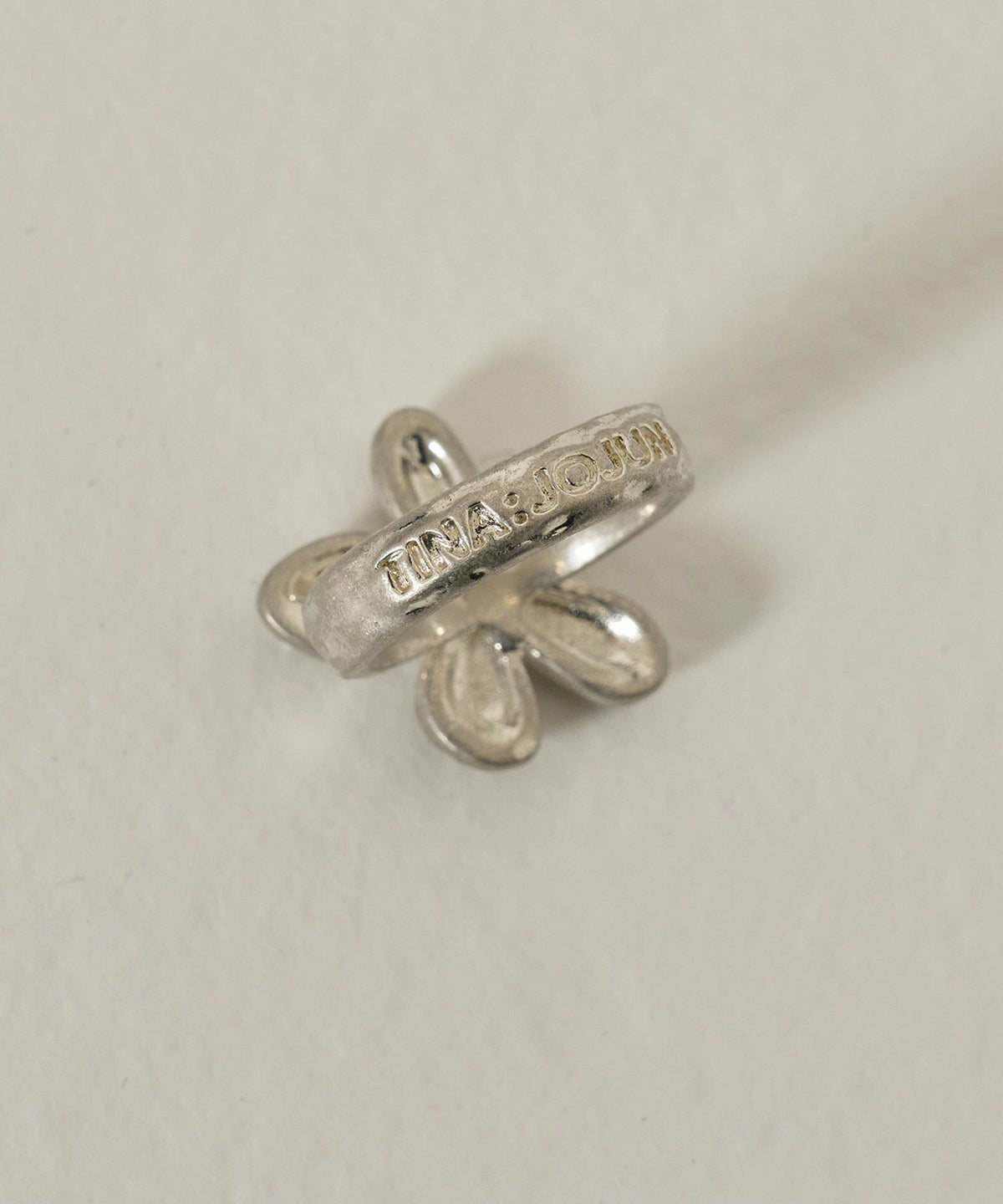 リング/シルバー/アクセサリー/フラワー