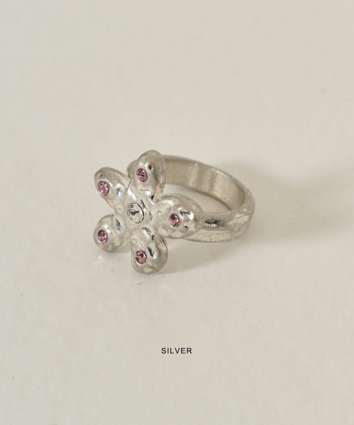 リング/シルバー/アクセサリー/フラワー