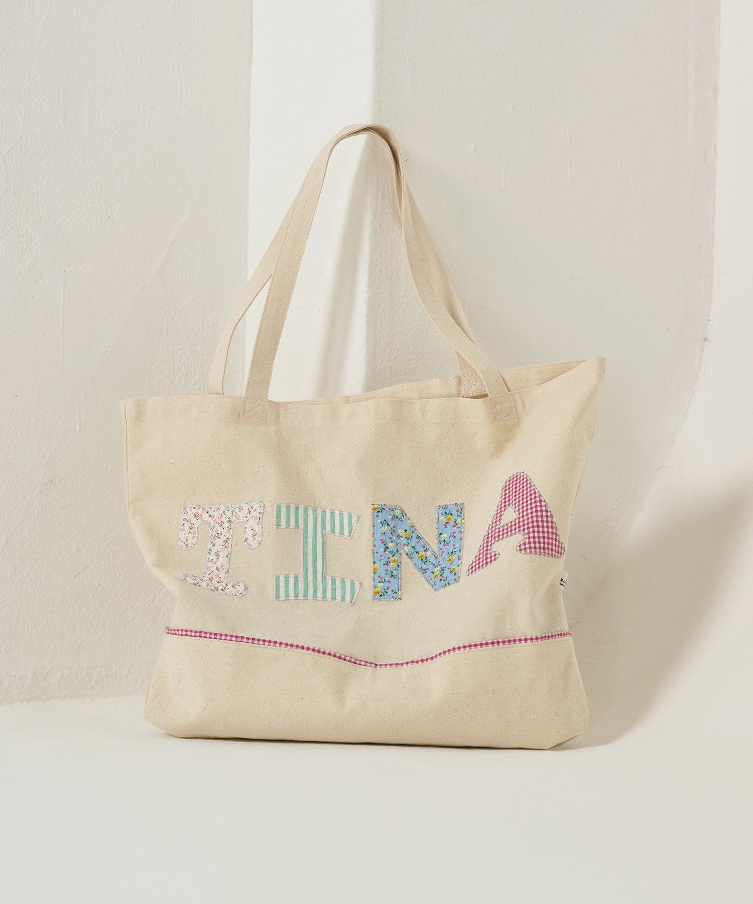 キャンバス パッチワークトートバッグ TINA：JOJUN 全1色｜tnj922-1060