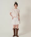 レース/スカート/ミニスカート/ホワイト