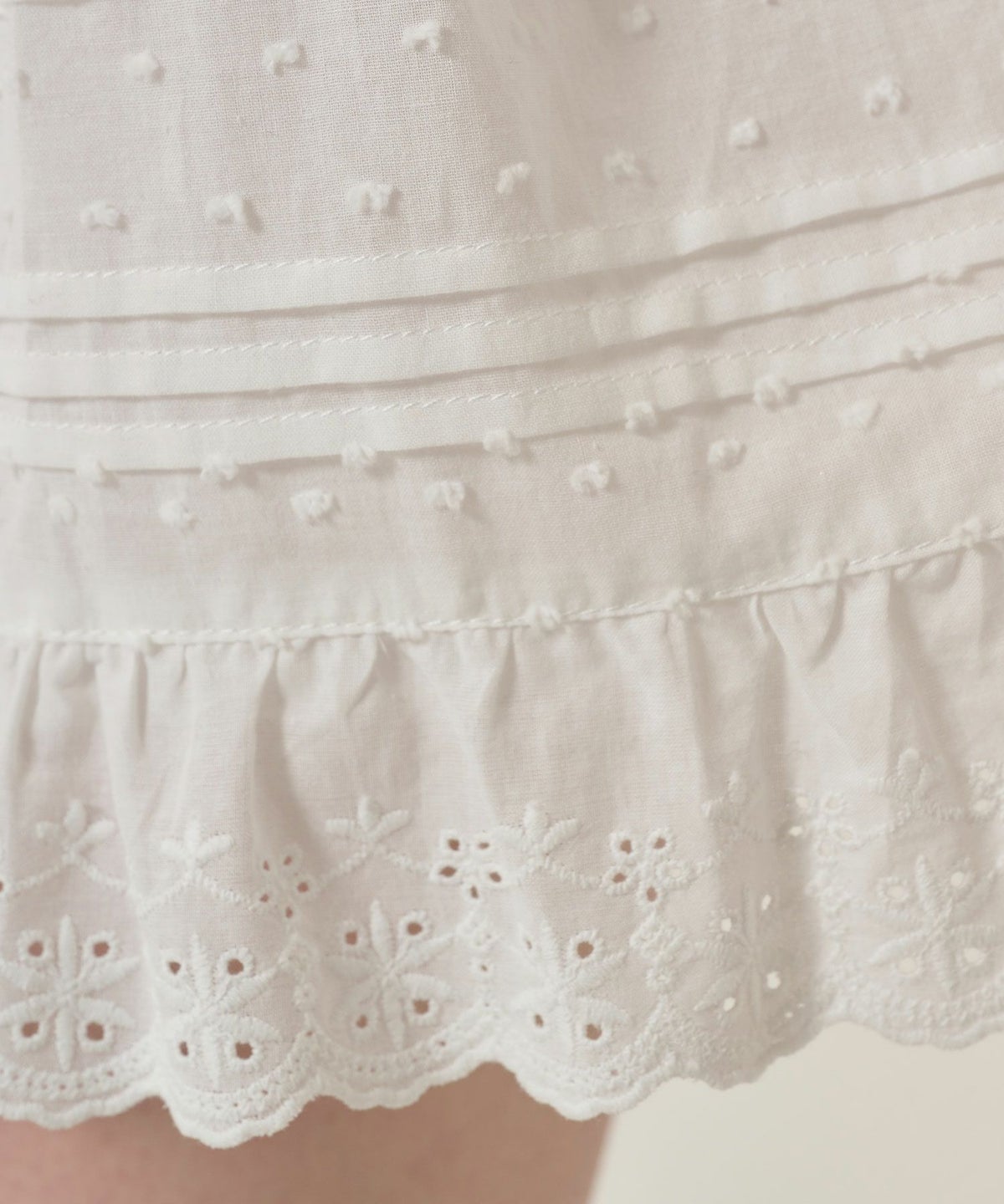 レース/スカート/ミニスカート/ホワイト