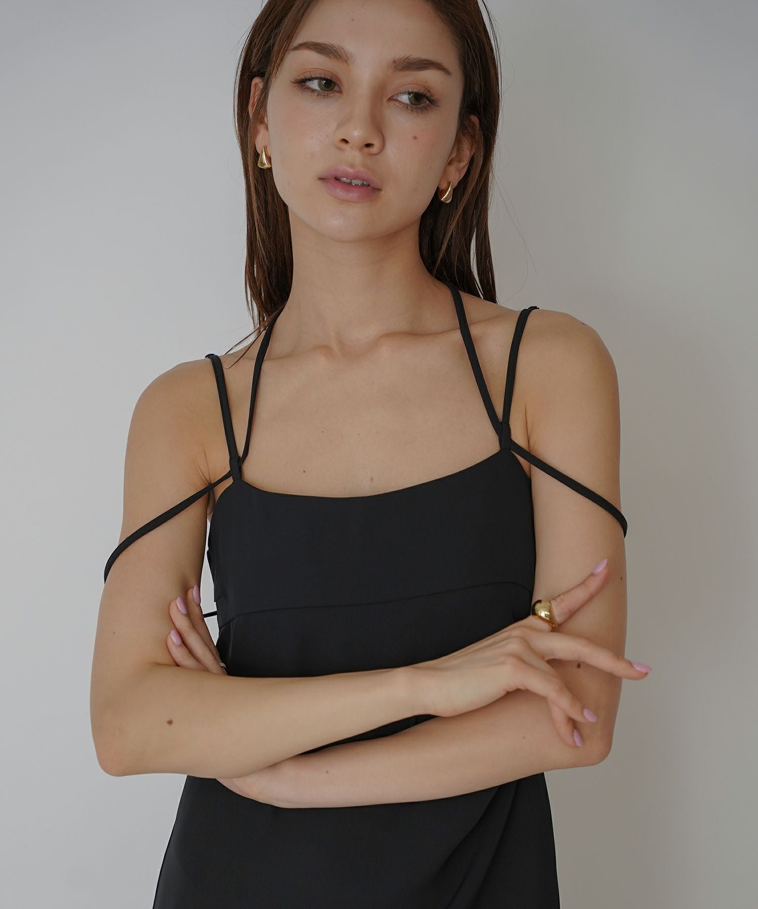SUMMERSALE 紐アレンジ キャミソール ワンピース KINO THE KEI 全3色