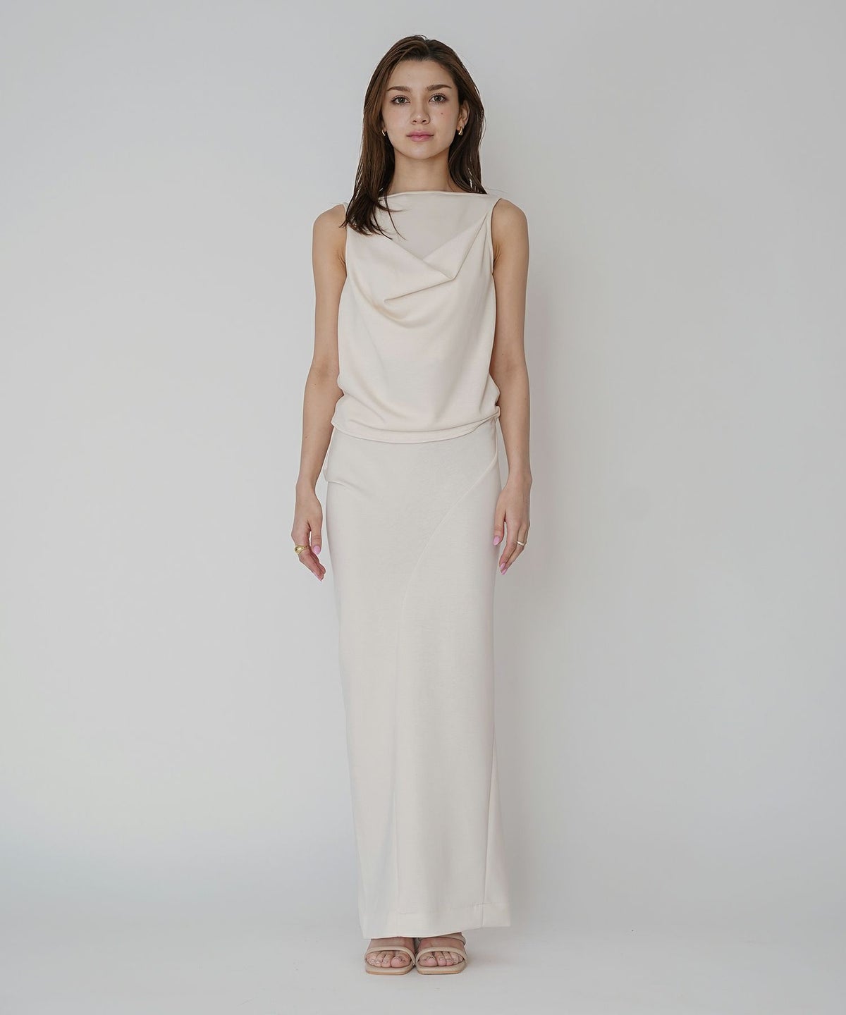 マルチ ウェイ ドレープ スカート （ セットアップ可 ） KINO THE KEI