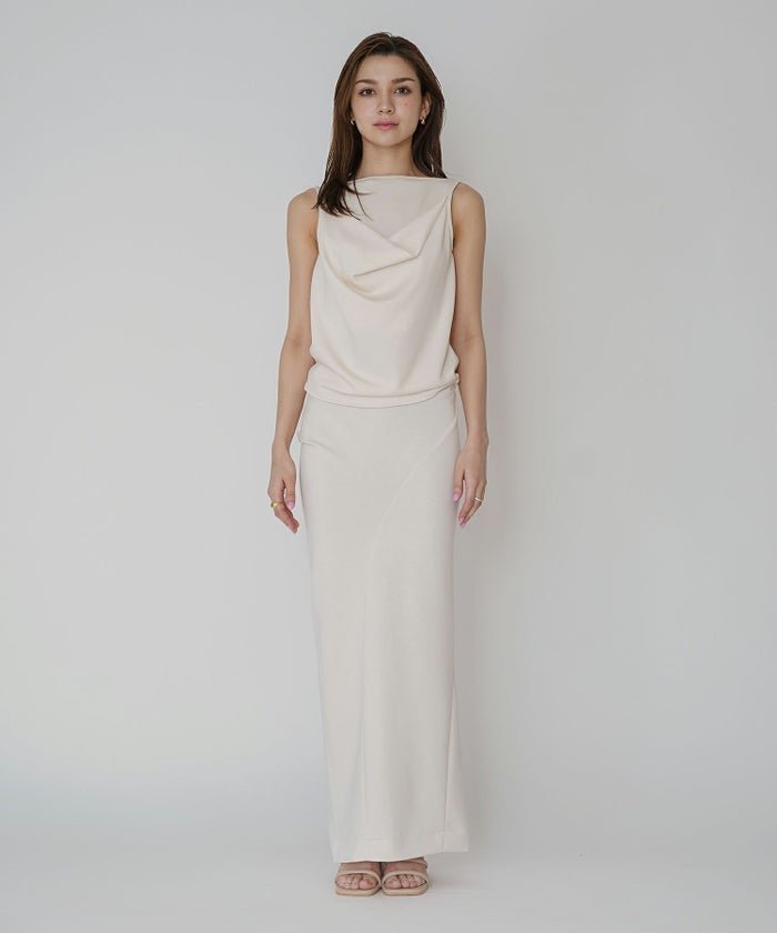 マルチ ウェイ ドレープ スカート （ セットアップ可 ） KINO THE KEI