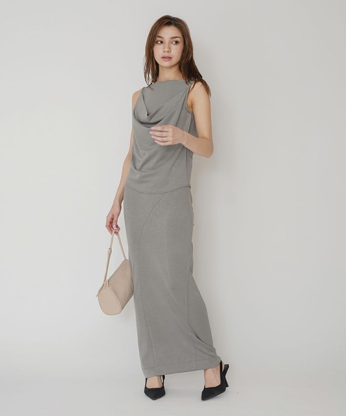 マルチ ウェイ ドレープ スカート （ セットアップ可 ） KINO THE KEI