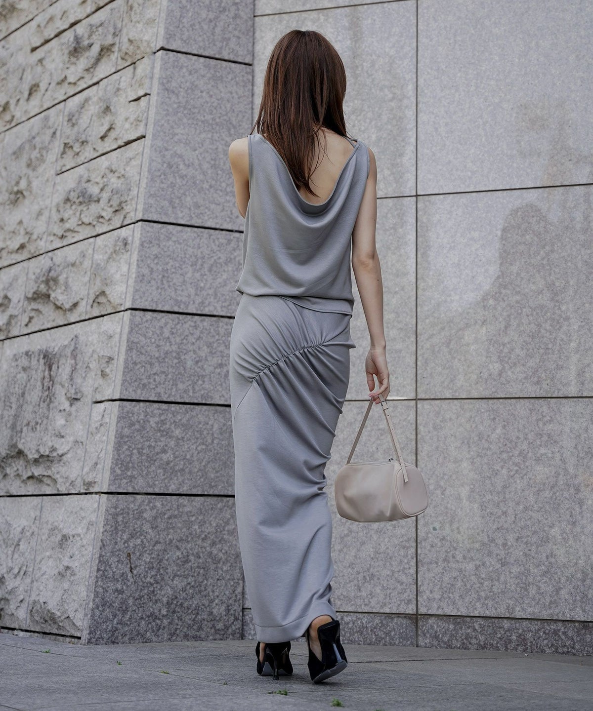 マルチ ウェイ ドレープ スカート （ セットアップ可 ） KINO THE KEI