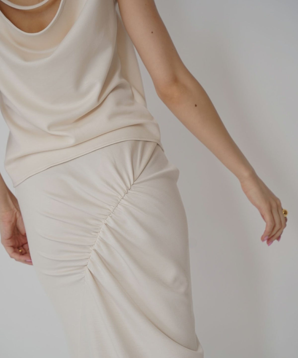 マルチ ウェイ ドレープ スカート （ セットアップ可 ） KINO THE KEI