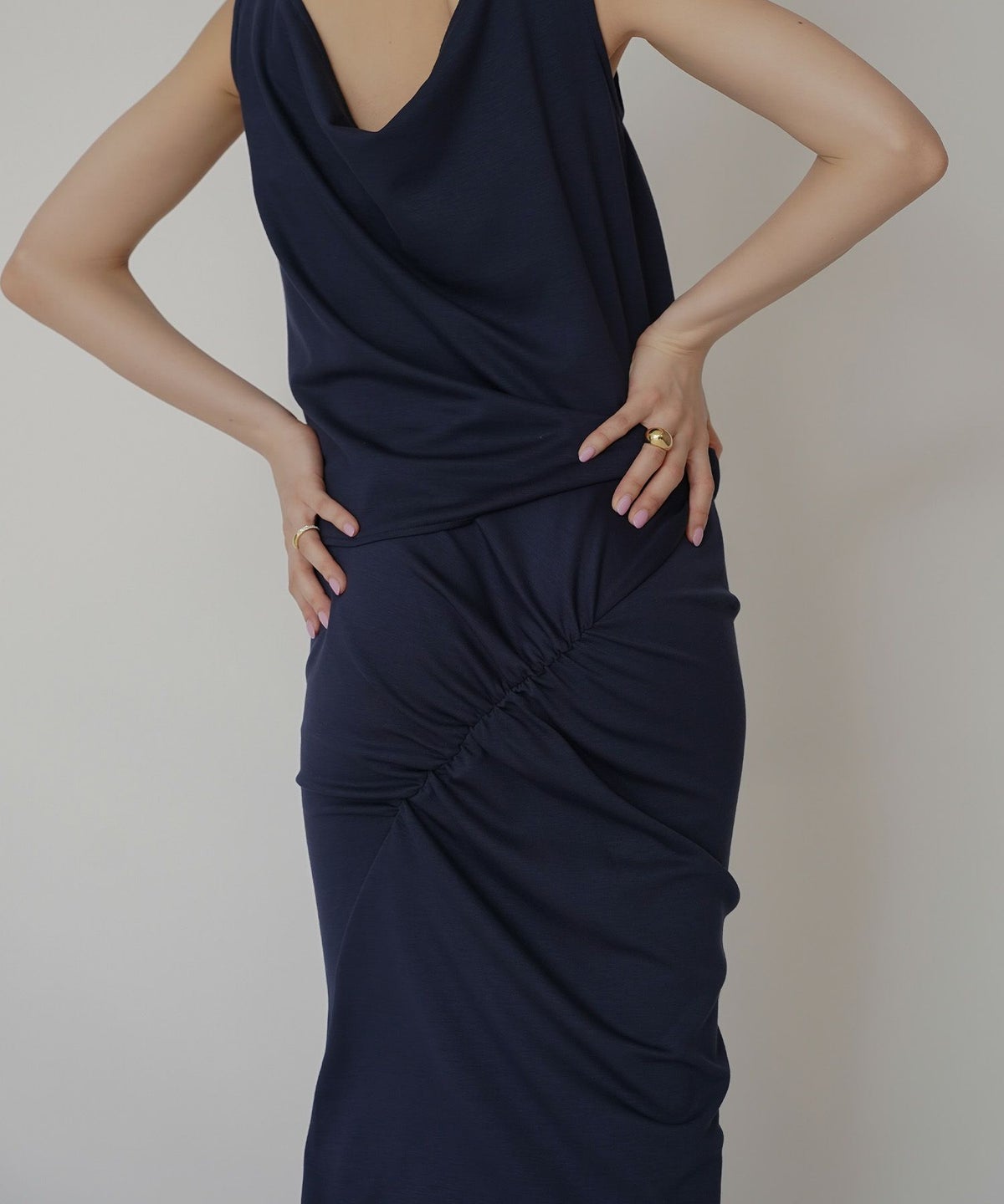 マルチ ウェイ ドレープ スカート （ セットアップ可 ） KINO THE KEI