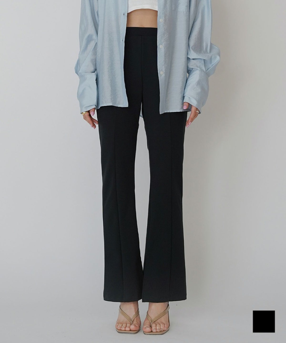 裾スリット レギンス パンツ KINO THE KEI 裾スリット レギンス パンツ  KINO THE KEI