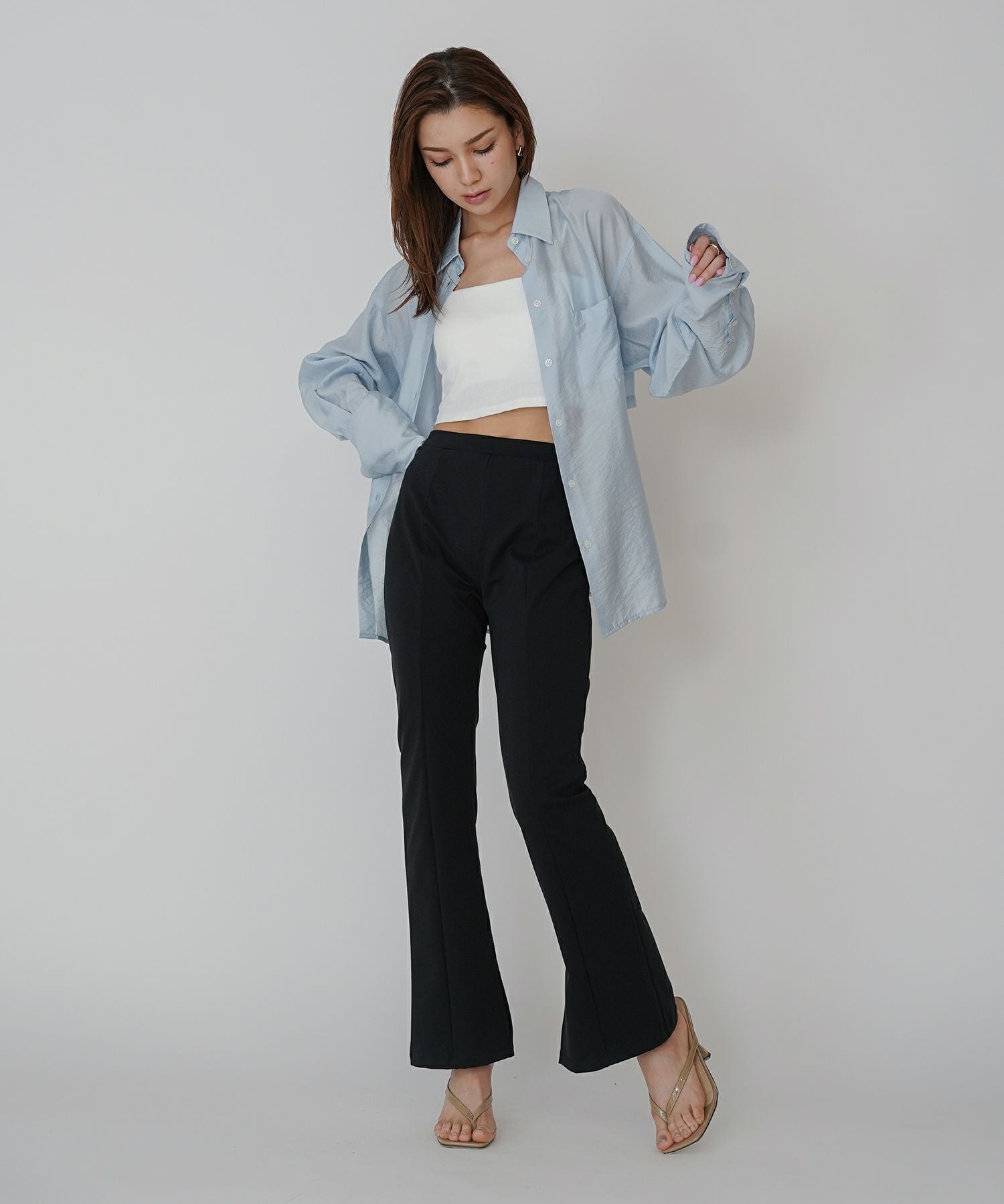 パンツ kise Tuche グンゼ 裏起毛 テーパードパンツ レディース ウエストゴム 秋 冬
