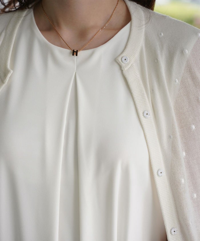 レディース マキシワンピース カップ付き インナー ノースリーブ ホワイト サックス ブラック S M