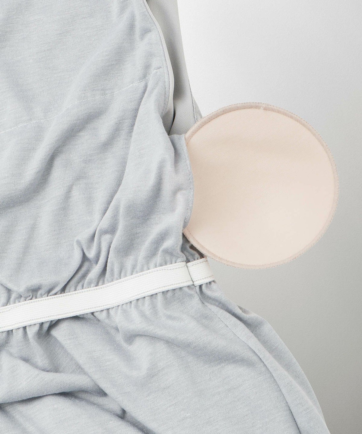 レディース マキシワンピース カップ付き インナー ノースリーブ ホワイト サックス ブラック S M