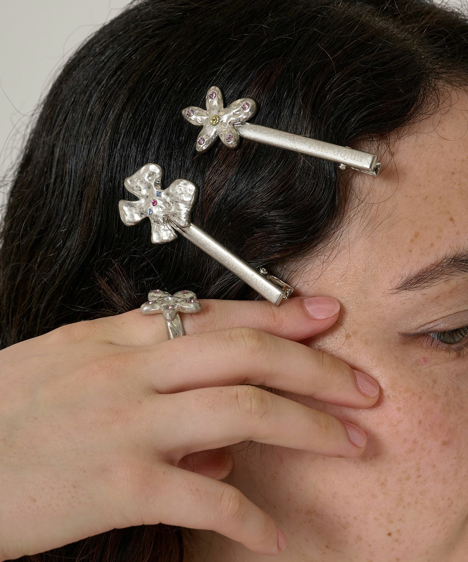 ヴィンテージライク ヘアクリップセット TINA：JOJUN 全1色｜tnj925